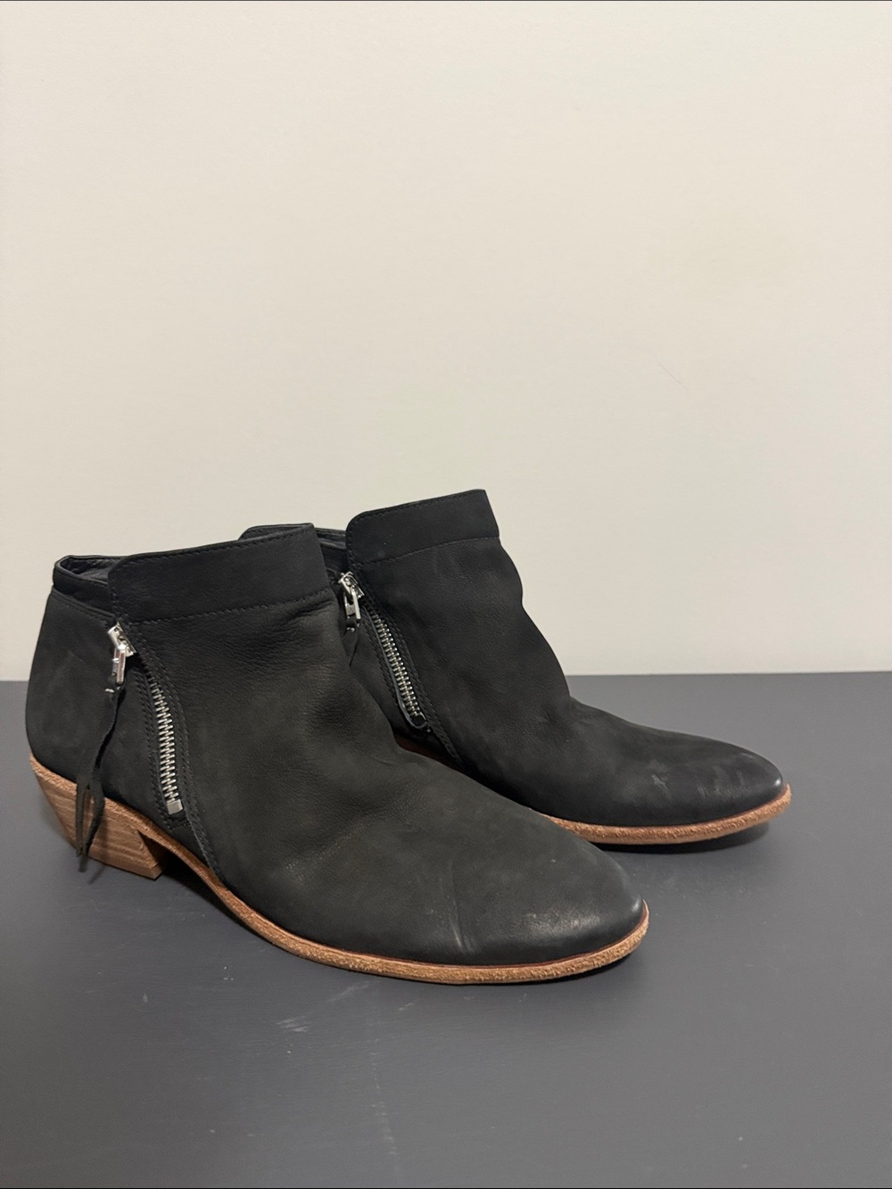 Sam Edelman Suede Ankle Boots with Side Zip